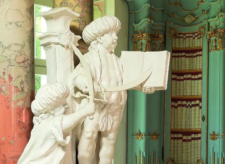 Foto: Staatliche Schlösser und Gärten Baden-Württemberg, Arnim Weischer Bibliothekssaal des Klosters Schussenried