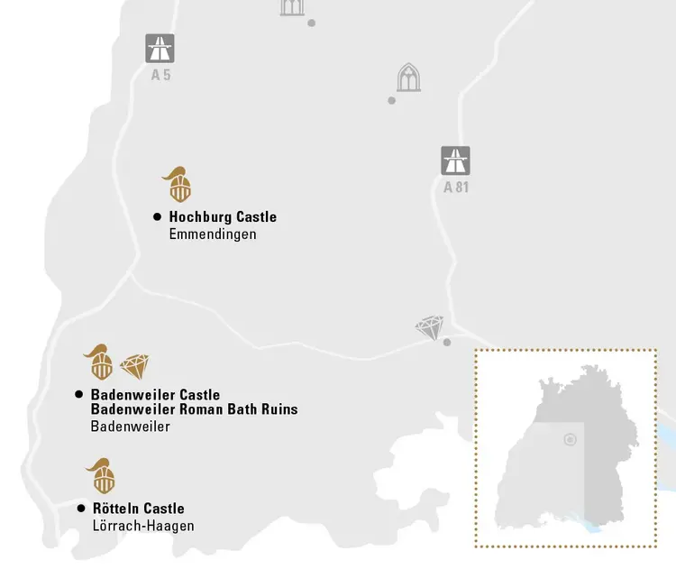 Illustration: Staatliche Schlösser und Gärten Baden-Württemberg, JUNG Kommunikation GmbH Southern upper Rhine valley