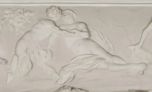 Residenzschloss Ludwigsburg, Satyrkabinett, Fresko-Ausschnitt