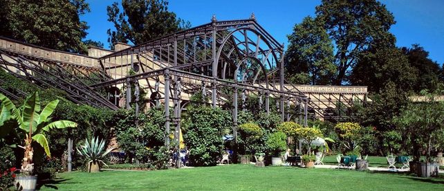 Botanischer Garten Karlsruhe, Schauhäuser