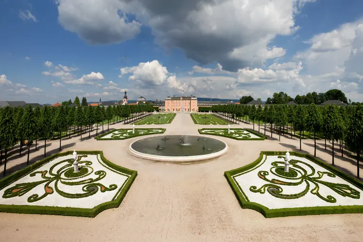 Foto: Staatliche Schlösser und Gärten Baden-Württemberg, Christoph Hermann Schlossgarten Schwetzingen, Gartenparterre mit Arionbrunnen
